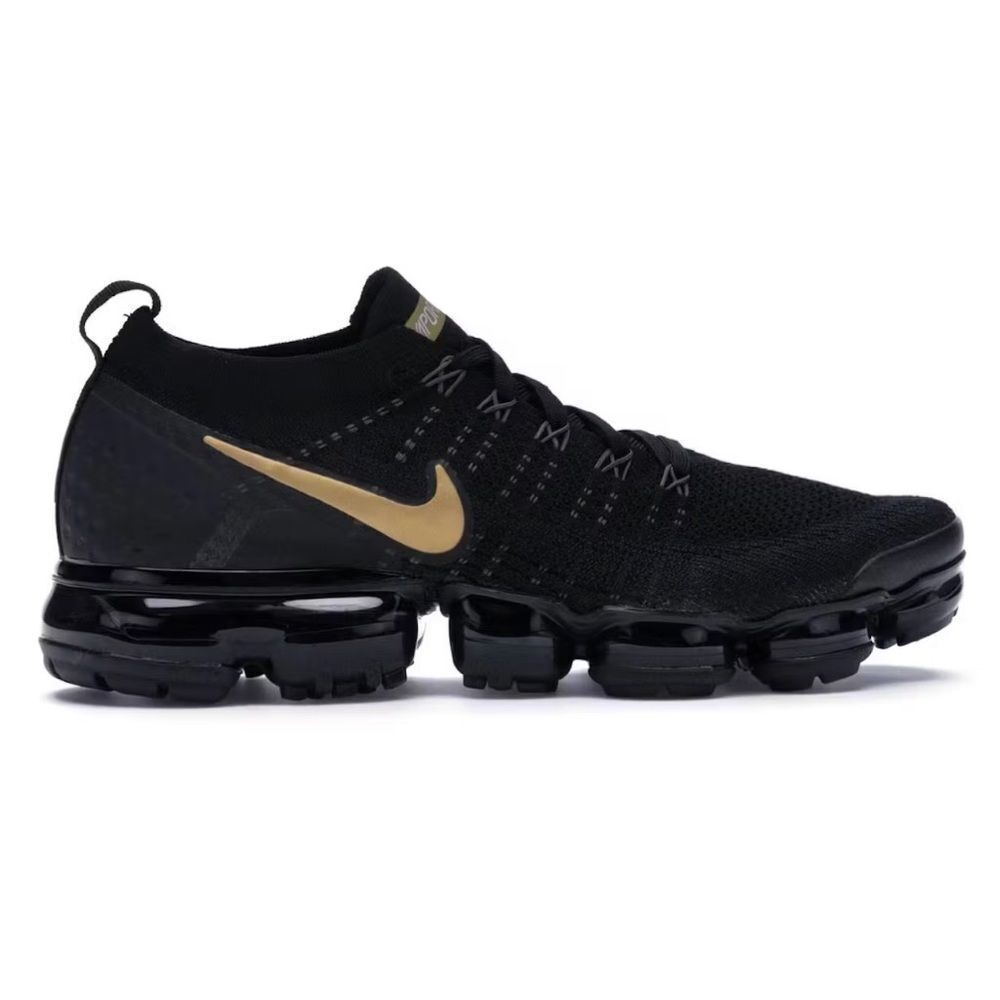 Nike Air VaporMax 2 Black Metallic Gold (Women's) Size 7.5